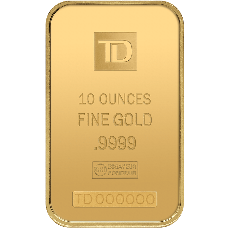 Image for 10 oz TD Gold Bar from TD Precious Metals